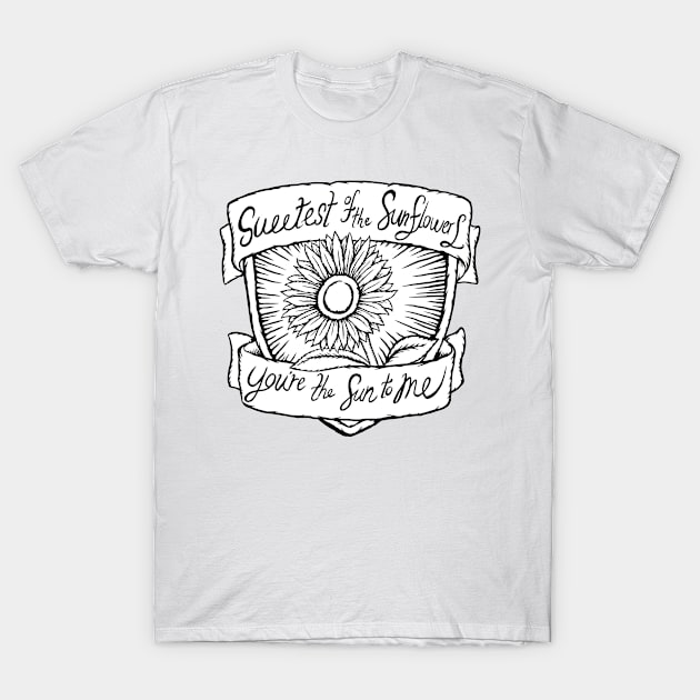 Sun to Me - Illustrated Lyrics - Zach Bryan T-Shirt by bangart